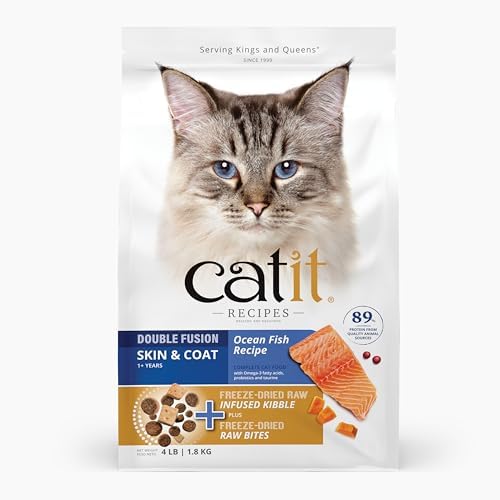 Catit Recipes Double Fusion Skin & Coat Cat Food - 4 lb