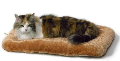 MidWest Homes for Pets Plush Cat Bed, Fits MidWest Cat Playpen Model 130, Machine Washable, Small, Camel