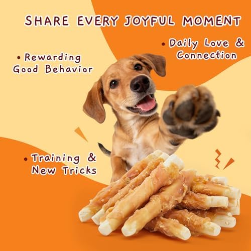 Jungle Calling 1.32 lb Chicken Wrapped Biscuit Dog Treats，Rawhide-Free