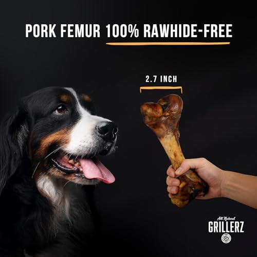 Grillerz Pork Femur Bone, Rawhide-Free, 1 Count