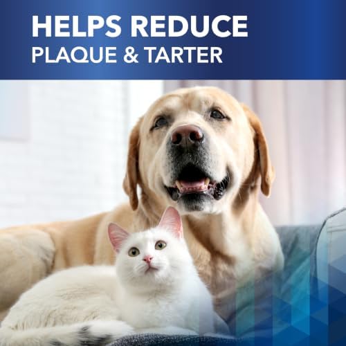 Clenz-A-Dent ProDen PlaqueOff Oral Health Flakes for Dogs and Cats, VOHC Accepted, Supports Plaque & Tartar Control, Freshens Breath, Natural Seaweed Formula, 40 g