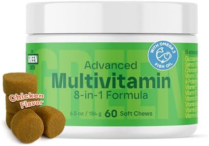 8-in-1 Advanced Multivitamin for Dogs - Chicken Soft Chews - 60 Count