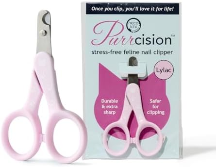 Necoichi Purrcision Stainless Steel Cat Nail Clipper, Made in Japan (Lilac)