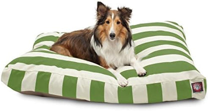 Majestic Pet Rectangular Dog Bed, Large, 44x36x5 in, Washable, Sage Green