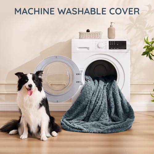 ChiXnuggle Faux Fur Washable Human Dog Bed Cover（Only Human Dog Bed）
