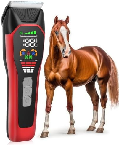 Horse Clippers Low Noise Rechargeble Horse Trimmer Kit
