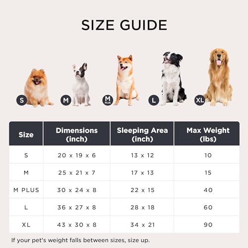 Bedsure ComfyFleece™ Cute Dog Bed for Small Dogs & Cats，20in Camel Brown