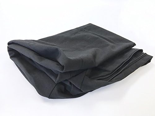 Black Canvas Durable External Case Cover Waterproof Therapeutic Orthopedic 100% Solid True Dense Cooling Blue Memory Foam Pad Pet Dog Bed Crate Free 2nd External Cover (55x37x4 Inch)