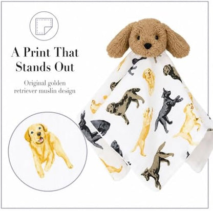 Mud Pie Labrador Retriever Woobie, Baby Lovey Blanket with Labrador Plush