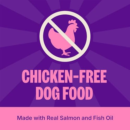 Wellness Simple Limited Ingredient Healthy Weight Adult Dry Dog Food, Grain Free Kibble, Sensitive Stomach, Skin & Coat Support, Natural, Chicken Free, Salmon and Peas Recipe, 24 lb Bag