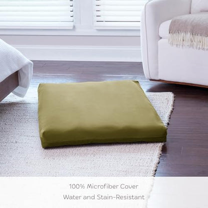 Happy Hounds Cooper Deluxe Reversible Crate Pad - Large - Moss
