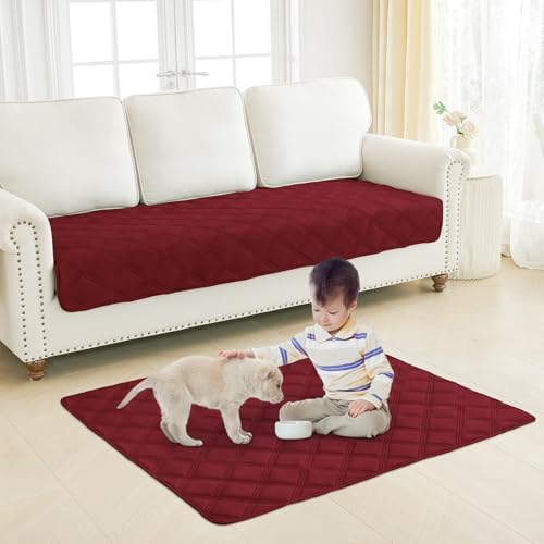 Smiry Waterproof Dog Bed Cover, Reversible Pet Blanket for Sofa Couch