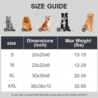Washable Extra Large Dog Bed,Puppy Kitten Beds for Small Dogs(Pink,XXL)