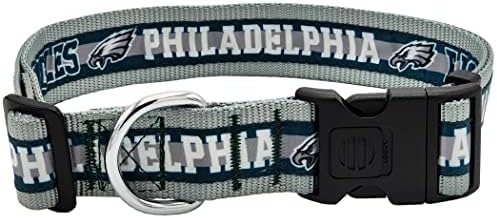 NFL PET Collar Philadelphia Eagles Dog Collar, X-Large Football Team Collar for Dogs & Cats. A Shiny & Colorful Cat Collar & Dog Collar Licensed by The NFL