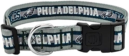 NFL PET Collar Philadelphia Eagles Dog Collar, X-Large Football Team Collar for Dogs & Cats. A Shiny & Colorful Cat Collar & Dog Collar Licensed by The NFL