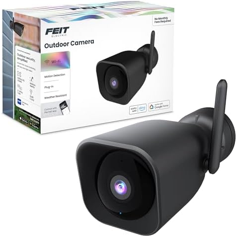 Feit Electric CAM/WM/WiFi 1080p HD Outdoor WiFi Smart Home Security Camera with Night Vision