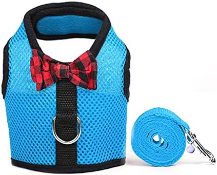 Rypet Guinea Pig Harness and Leash - Soft Mesh Small Animal Harness with Safe Bell, No Pull Comfort Padded Vest for Guinea Pigs, Ferret, Chinchilla and Similar Small Animals