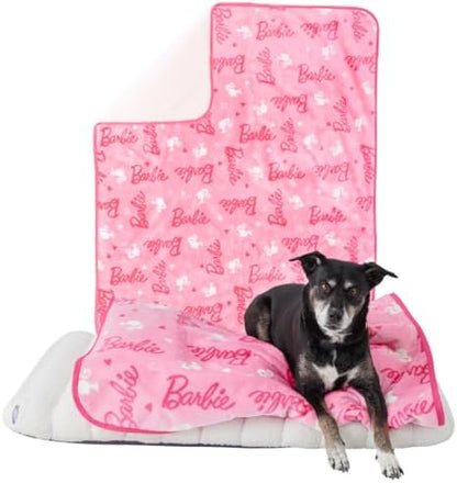 Barbie Waterproof Dog Bed Cover, Large 50x60 Pet Blanket for Furniture Bed Couch Sofa, (Officially Licensed) by Franco