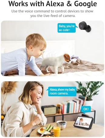 LaView 4MP 2K Cameras for Home Security Indoor, 5G& 2.4GHz Home Security Camera for Baby/Elder/Pet/Nanny,Baby Cam Starlight Sensor Color Night Vision,US Cloud Service,Works with Alexa iOS & Android