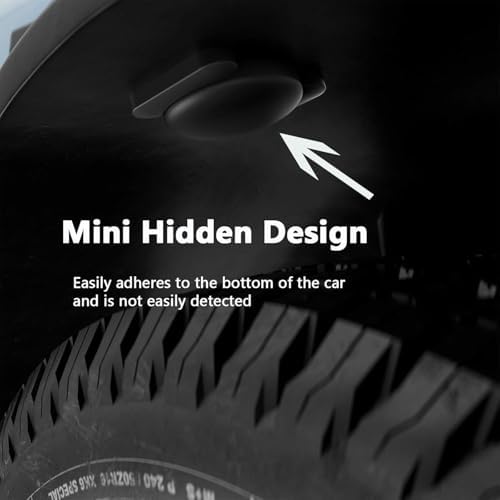 Hongtop 2PCS Mini GPS Tracker for Car,Vehicles,No Monthly Fee GPS Car Tracker Work with Apple Find My(iOS Only),Anti-Theft Car Tracker with Magnetic Case