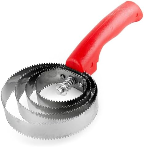Jeffers Equine Reversible Shedding Curry Comb for Horses, Dual Stainless Steel Spring Teeth, 2-Sided Grooming Brush, Spring Action Rotating Head, Deep Cleaning Coat Grooming, Plastic Grip Handle, Red