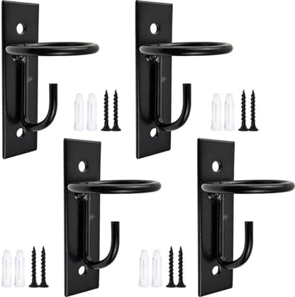 ROYHOO 4PCS Bucket Hooks for Horses Equestrian Bucket Hook Metal Water Bucket Hangers Horse Stalls Feed Bucket Barn Farmhouse Supplies (4)
