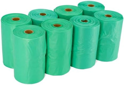 Zero Waste USA - Jumbo Tie-Handle Pet Waste Bags, 2,400 Count, 8 Rolls