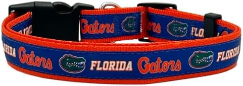 Pets First Collegiate PET Collar New Version Florida Gators Dog Collar, Size Medium. Best Sports Team Color for Dogs & Cats. A Shiny & Colorful Dog & Cat Collar Licensed by The NCAA