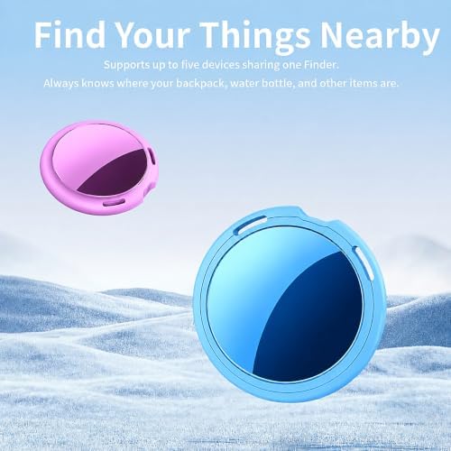 2 Pack Tracker Tags Finder Apple Find My MFi Certified Waterproof iOS Only