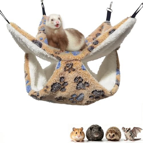 Guinea Pig Hammock for Cage 13.3X13.3,Sugar Glider Hammock,Reusable