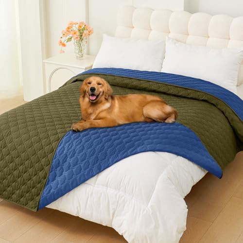 Smiry Waterproof Dog Bed Cover Blanket, Reversible Pet Blanket