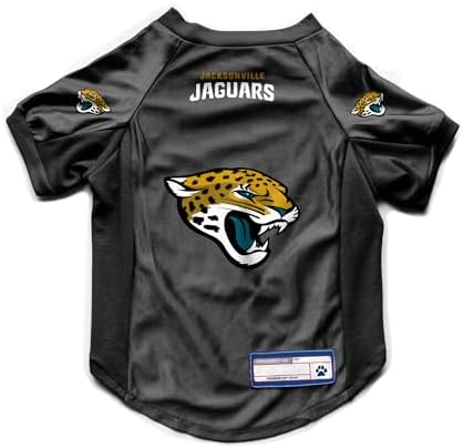 Littlearth NFL Jacksonville Jaguars Stretch Pet Jersey, Team Color, X-Large