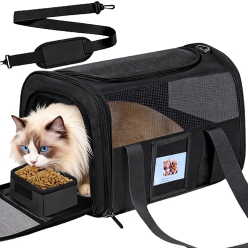 Large Soft Cat Carrier Up to 28 Lbs, Washable Pet Bag Medium to Big Pets
