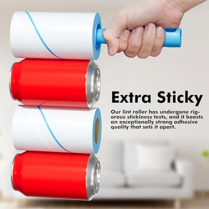 Lint Rollers for Pet Hair Extra Sticky, 1200 Sheets Mega Value Set Lint Rollers for Pet Hair Removal, Dog and Cat Lint Remover for Clothes, Furniture, Carpet