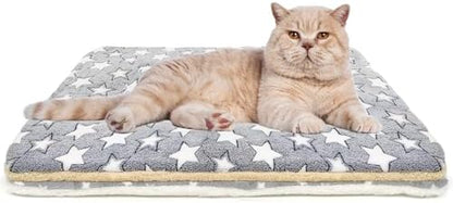 2 Pack Cat Blanket for Indoor Cats, Ultra Soft & Warm Calming Bed