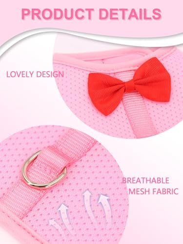 Bunny Harness and Leash for Walking Escape Proof,Blue M Chest:9.4-11.8"