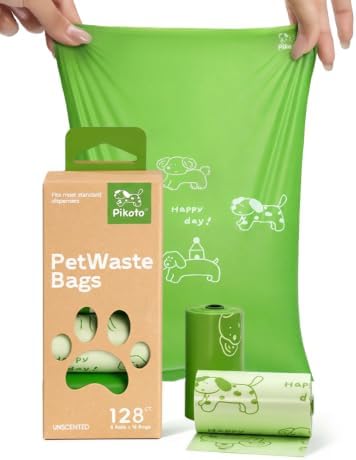 Dog Poop Bags, 128 Count, Unscented, Green