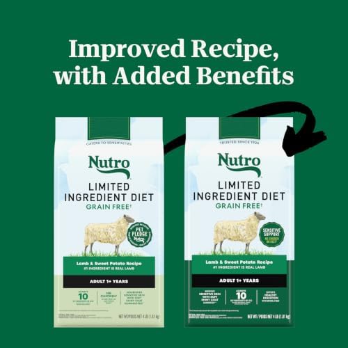 Nutro Limited Ingredient Diet Dry Dog Food, Lamb & Sweet Potato, 4 lb
