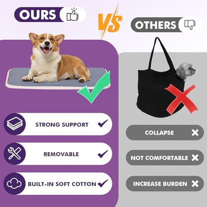 Pawaboo Dog Purse Carrier for Small Dogs with Pocket,Up to 11Lbs