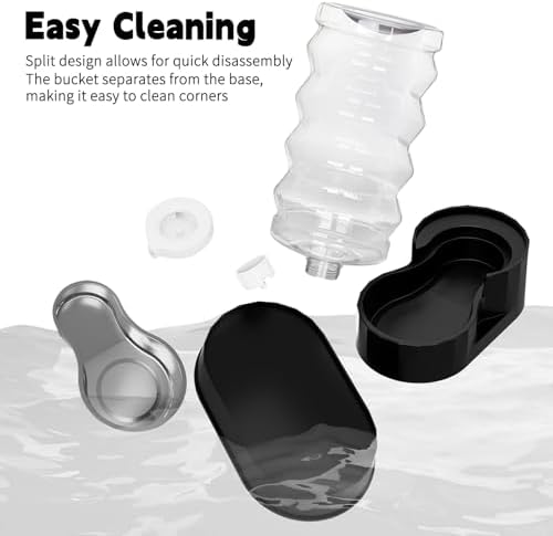 RIZZARI 9L Elevated Dog Water Dispenser: Filtered Gravity Waterer