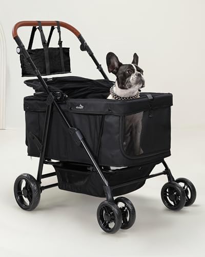 Dog Stroller for Large & Medium Dogs (20–132 lbs), for 2 Small Dogs