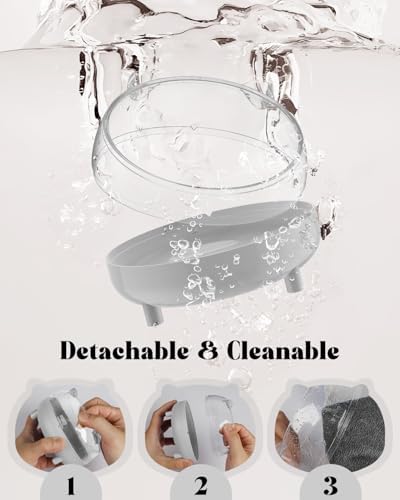 Pawfly Hamster Sand Bath Container, Hamster Sand Bath Box, Hamster Bathtub, Hamster Bathroom, Hamster Toilet, Plastic Dust Bath for Dwarf Hamsters, Syrian Hamsters, Mice, Gerbils & Small Animals