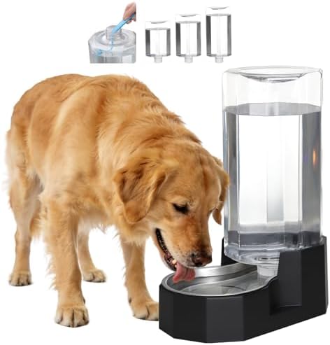 Sfozstra 9L Lagre Gravity Dog Water Dispenser: Multi Pet Hydration
