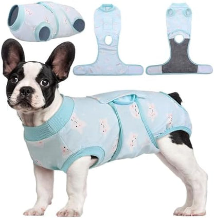 Kuoser Recovery Suit for Dogs Cats, Soft Dog Surgery Suit Female Male Spay