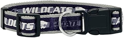 Pets First Collegiate PET Collar OLD VERSION Kansas State Wildcats Dog Collar, Size Medium. Best Sports Team Collar for Dogs & Cats. A Shiny & Colorful Dog & Cat Collar Licensed by The NCAA