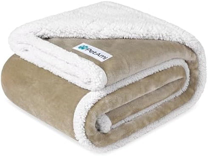 PetAmi Waterproof Dog Blanket for Small Dog Puppy Cat, 29x40, Taupe