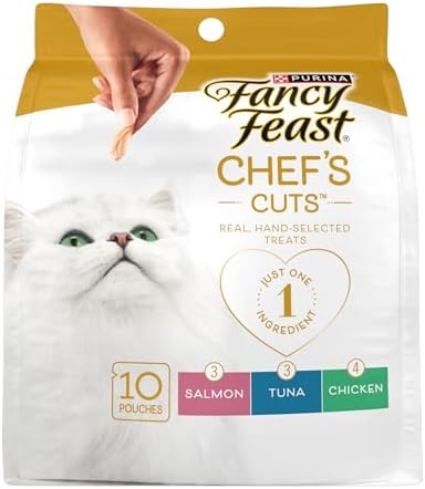 Fancy Feast Purina Natural Cat Treats Variety Pack - 5 Pack, 10 ct Pouches