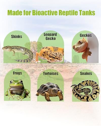 3Pcs 18"x18"Reptile Terrarium Substrate Barriers, Reptile Tank Accessories, Bioactive Terrarium Supplies for Frogs, Tarantula, Newts, Salamanders, Geckos, Skinks, Lizards, Snakes