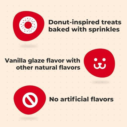 Milk-Bone Dunkin’ Vanilla Glaze Flavor Dog Biscuits, 8 Oz.