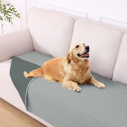 hyha Waterproof Reversible Dog Blanket, Pet Blanket for Sofa Couch
